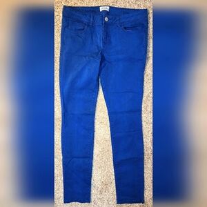 Aeropostale Ashley Ultra Skinny Jeans 11/12 Blue Snake Skin Print